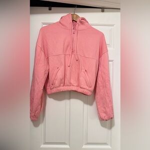 ALO Yoga Blush Zip-Up Hoodie